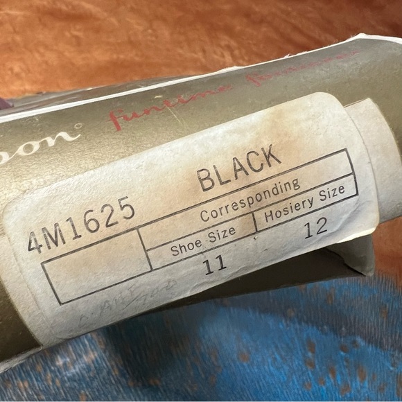 Vintage Ripon Deerskin leather slipper black size 11 made in USA new - Picture 7 of 12